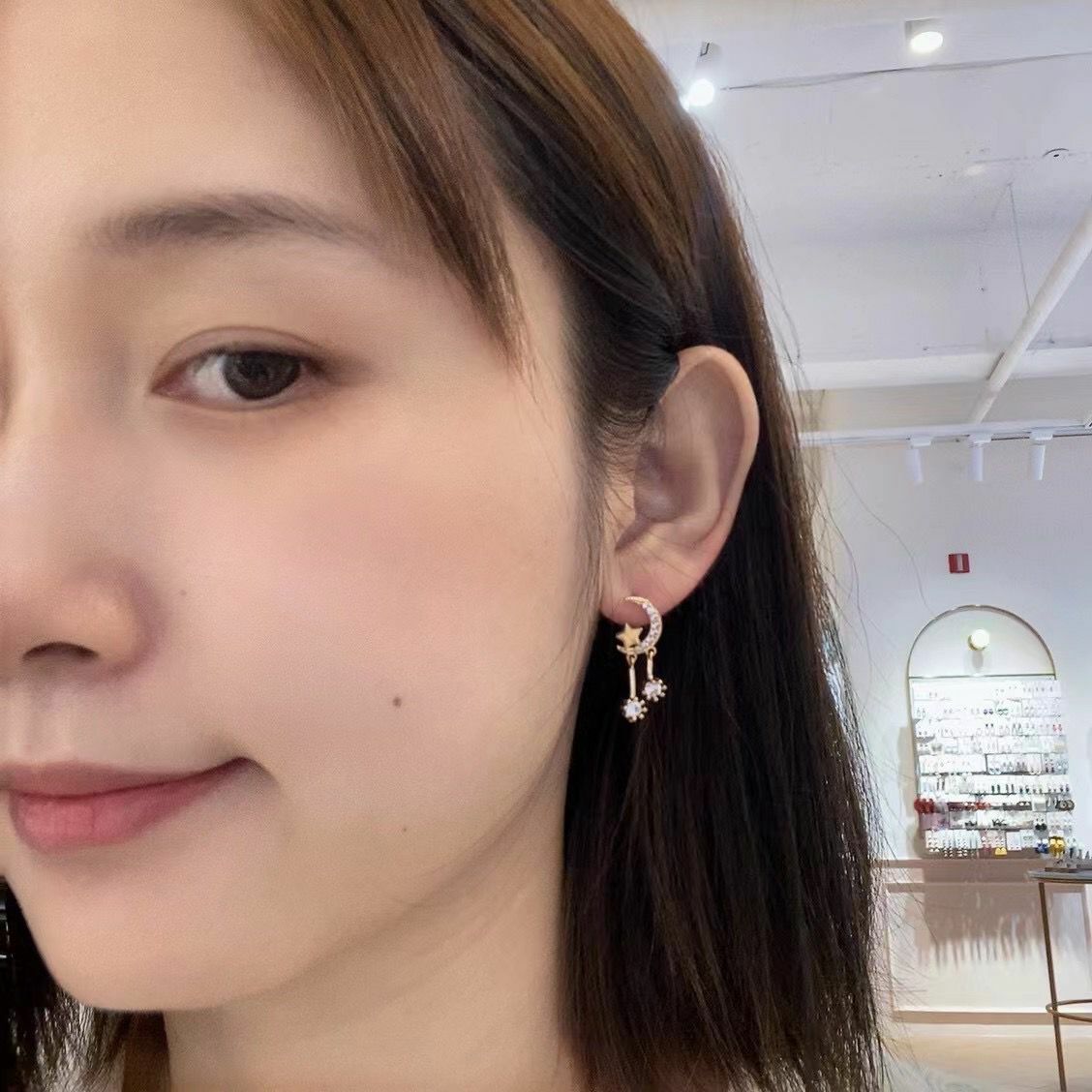 耳環- 月亮星空