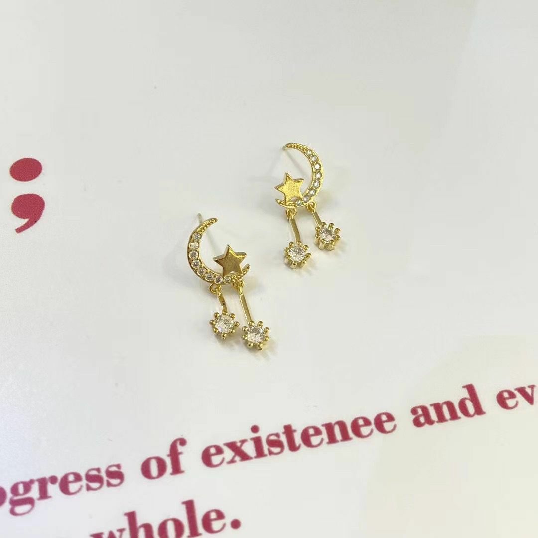 耳環- 月亮星空