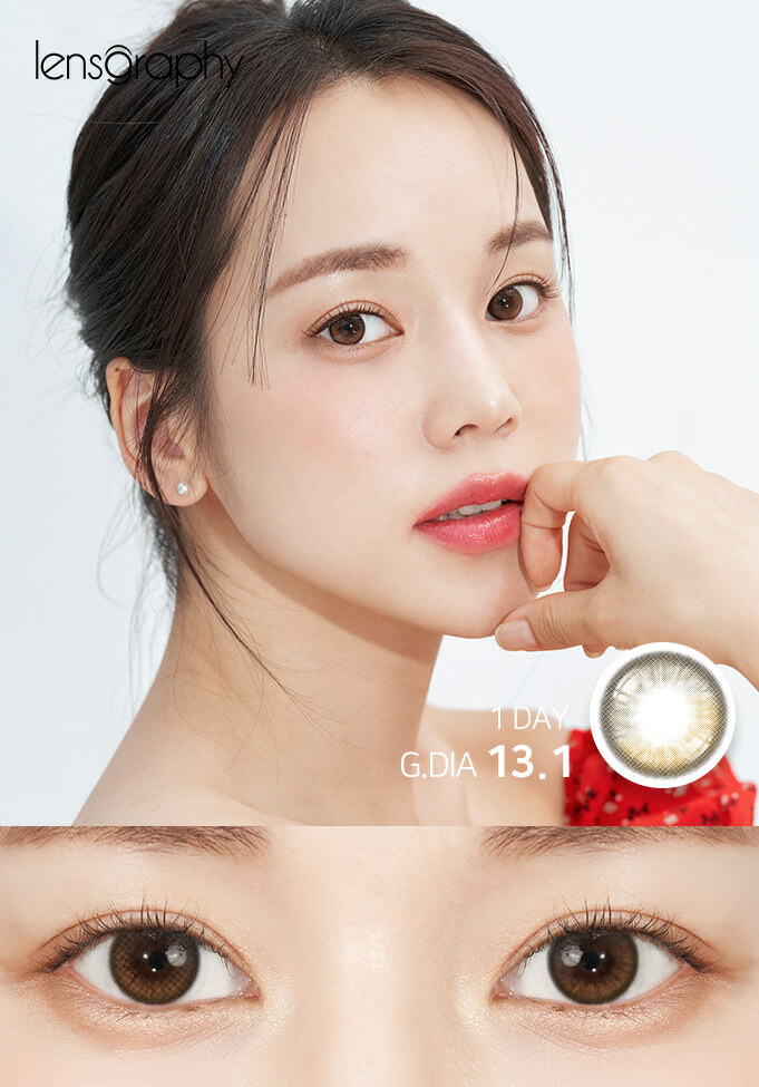 Lensgraphy 1 day Shyring Brown 每月拋棄型彩妝隱形眼鏡｜每盒10片