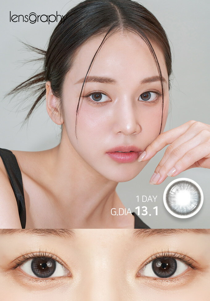 Lensgraphy 1 day Shyring Gray 每月拋棄型彩妝隱形眼鏡｜每盒10片