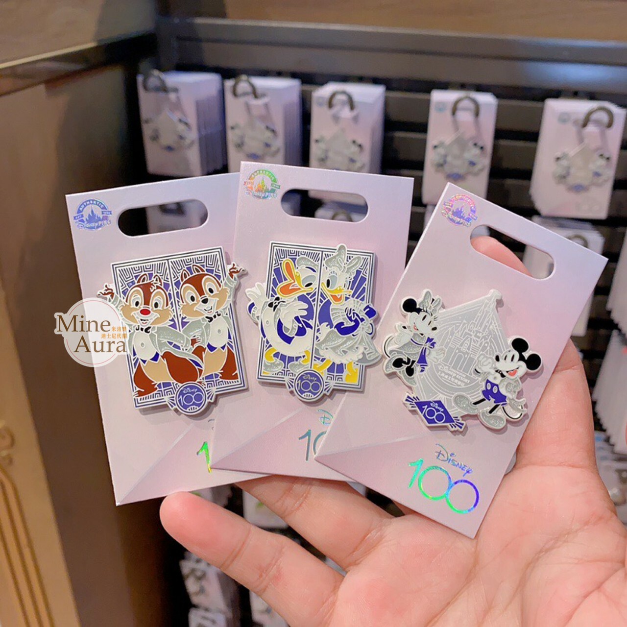 100 周年奇幻系列 米奇 Mickey 米妮 Minnie 造型 徽章 PIN -上海迪士尼樂園