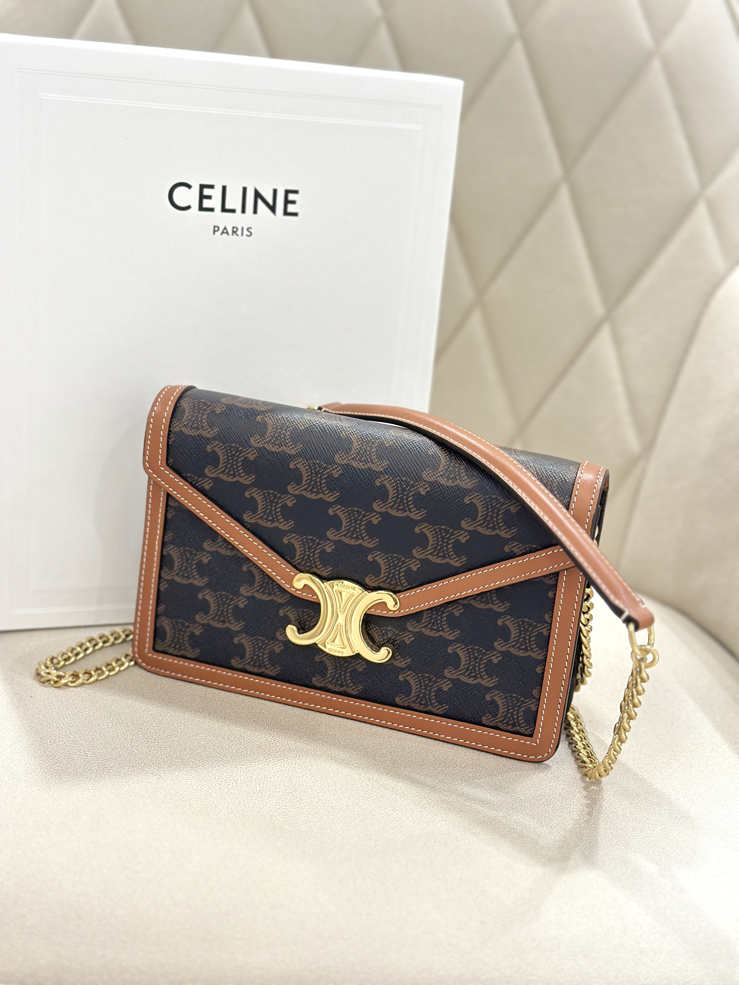 CELINE Wallet On Chain Triomphe