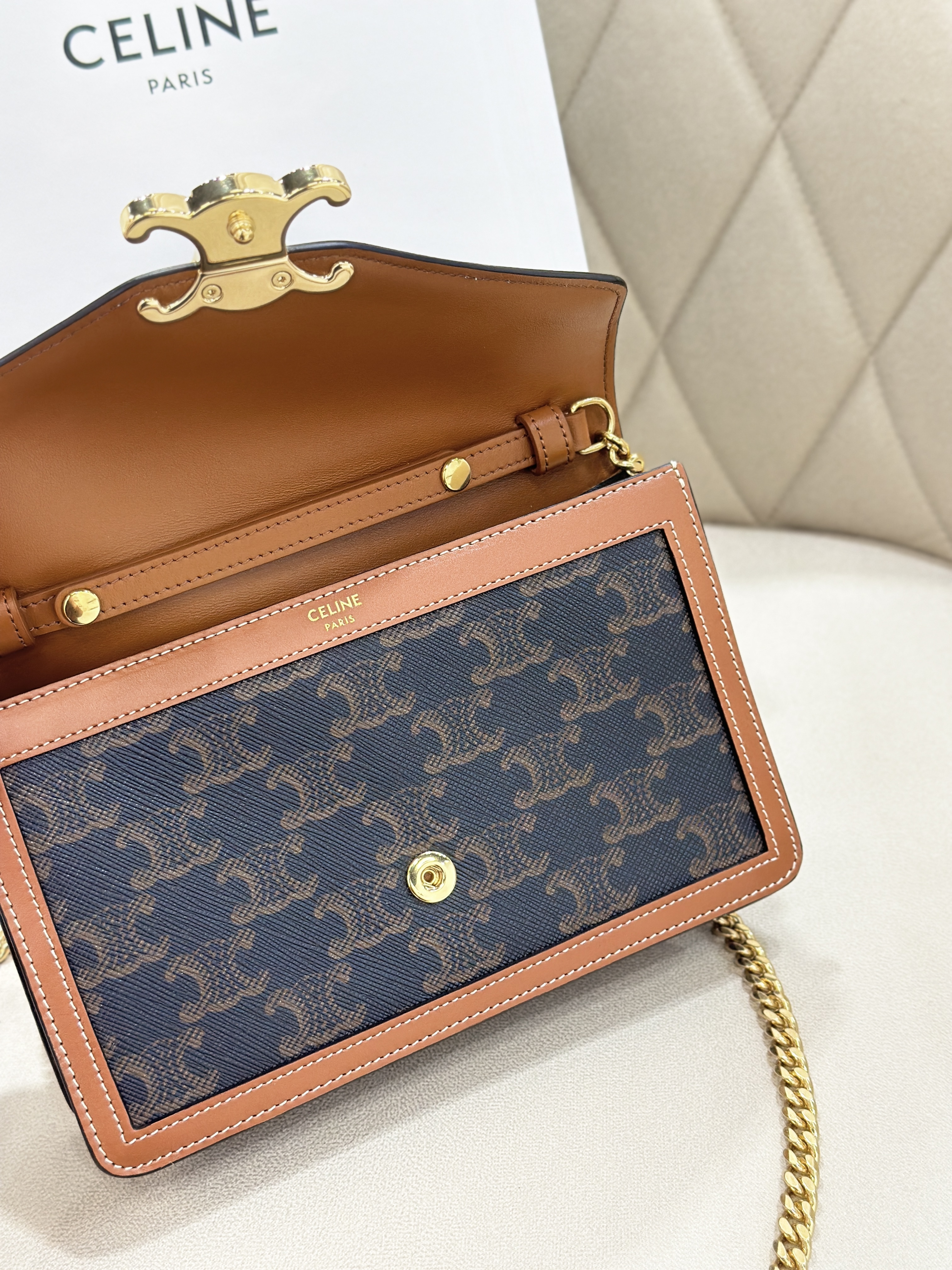 CELINE Wallet On Chain Triomphe