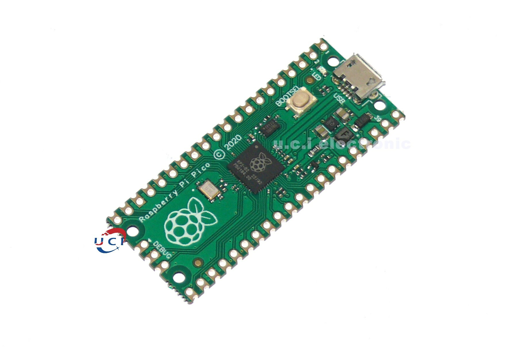 【UCI電子】(12-5) 樹莓派Pico開發板raspberry pi 雙核RP2040支援Mciro Python