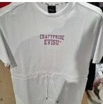 [S] EVISU CRAFTPRIDE PULLOVER DRESS,WHITE, EU2FOP951-WHITE (SEV189)