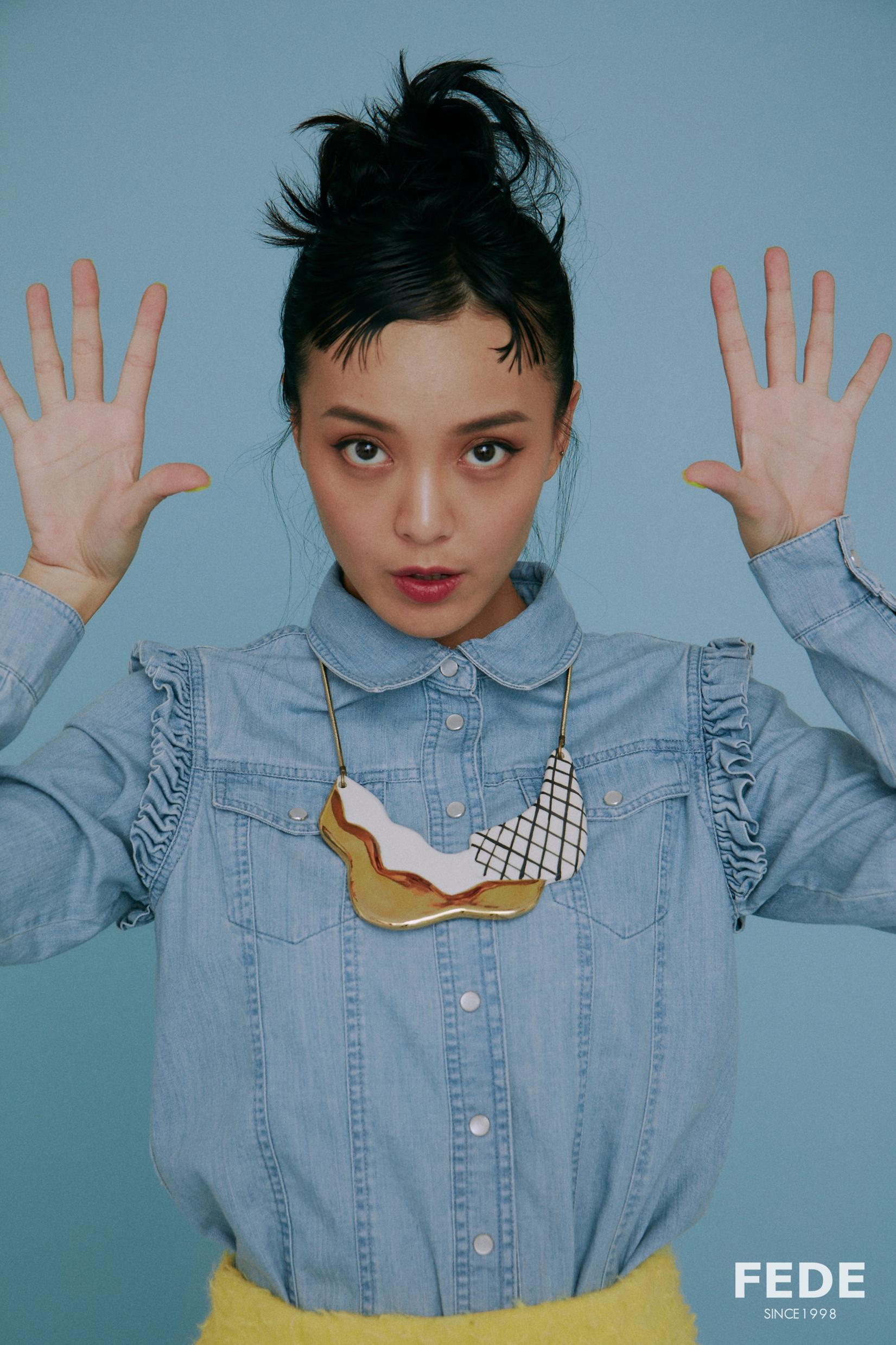 IOANNA SOLEA   3D幾何黃銅項鍊-