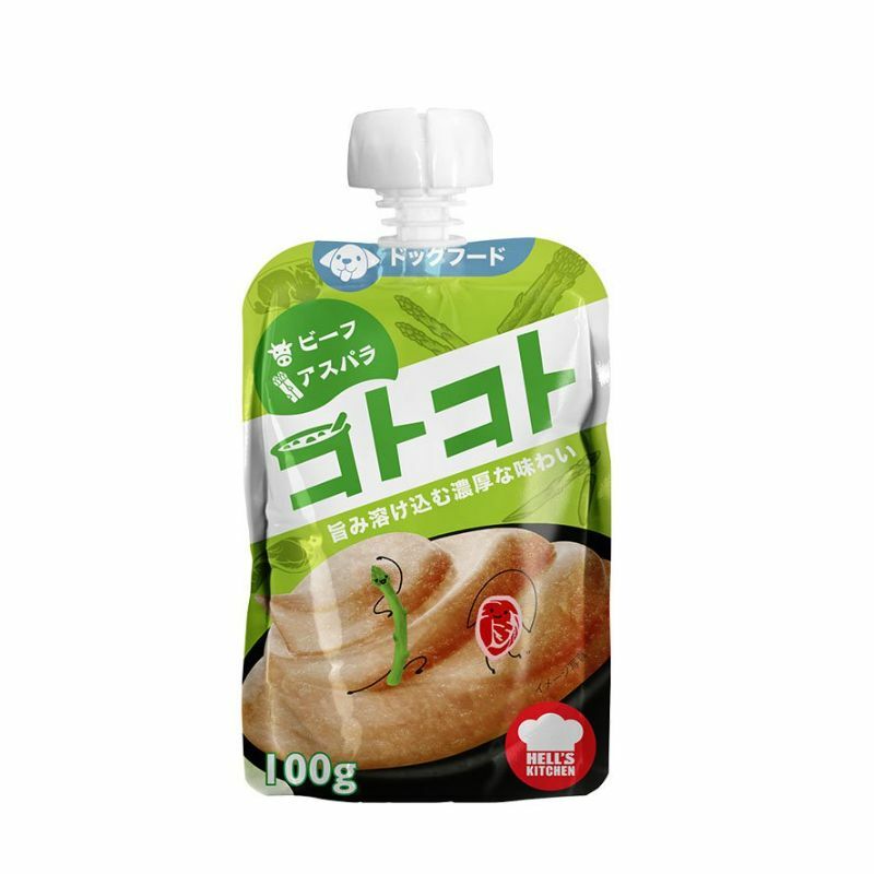 Hell's Kitchen [KOT-09-E]<地獄廚房>牛肉+蘆筍慕絲 (成犬) 100G