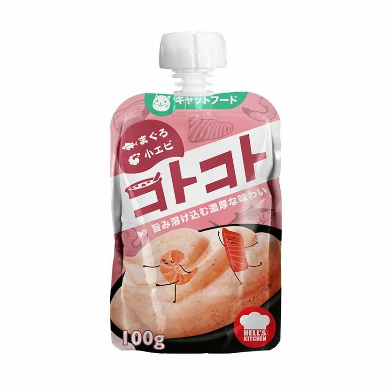 Hell's Kitchen[KOT-11-E]<地獄廚房>吞拿魚+櫻花蝦慕絲 (貓用) 100g