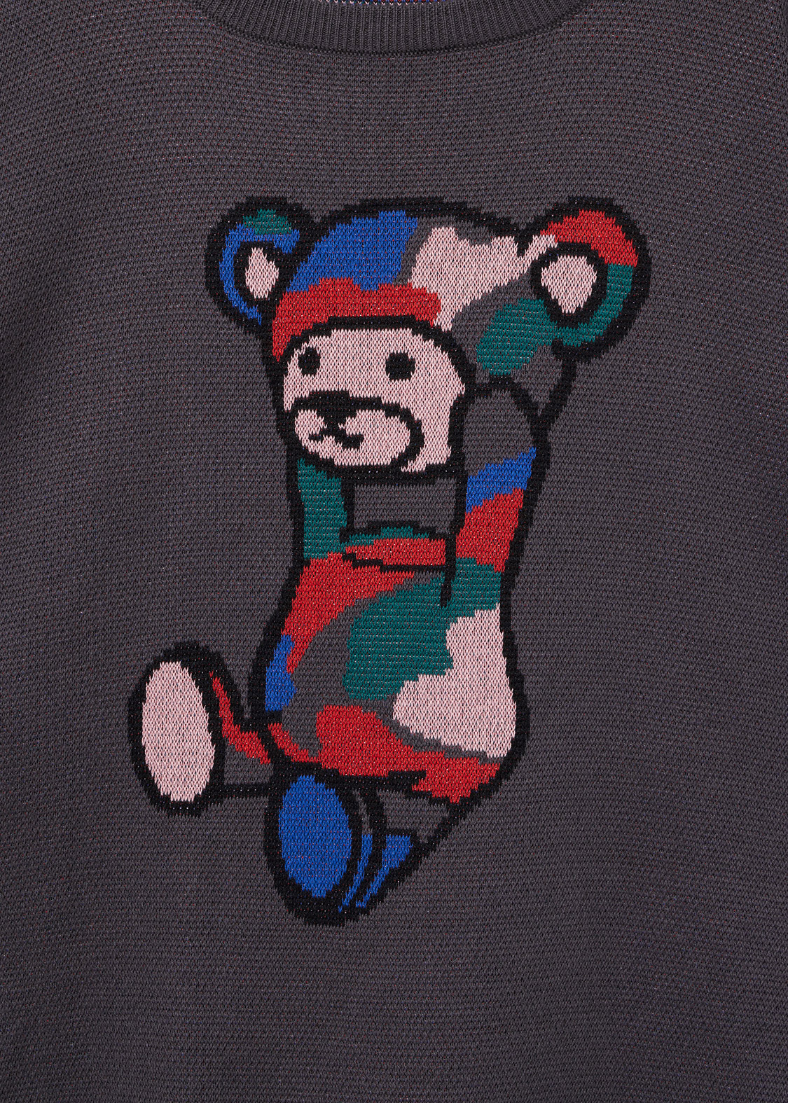 Graniph Control Bear 灰色長袖線衫