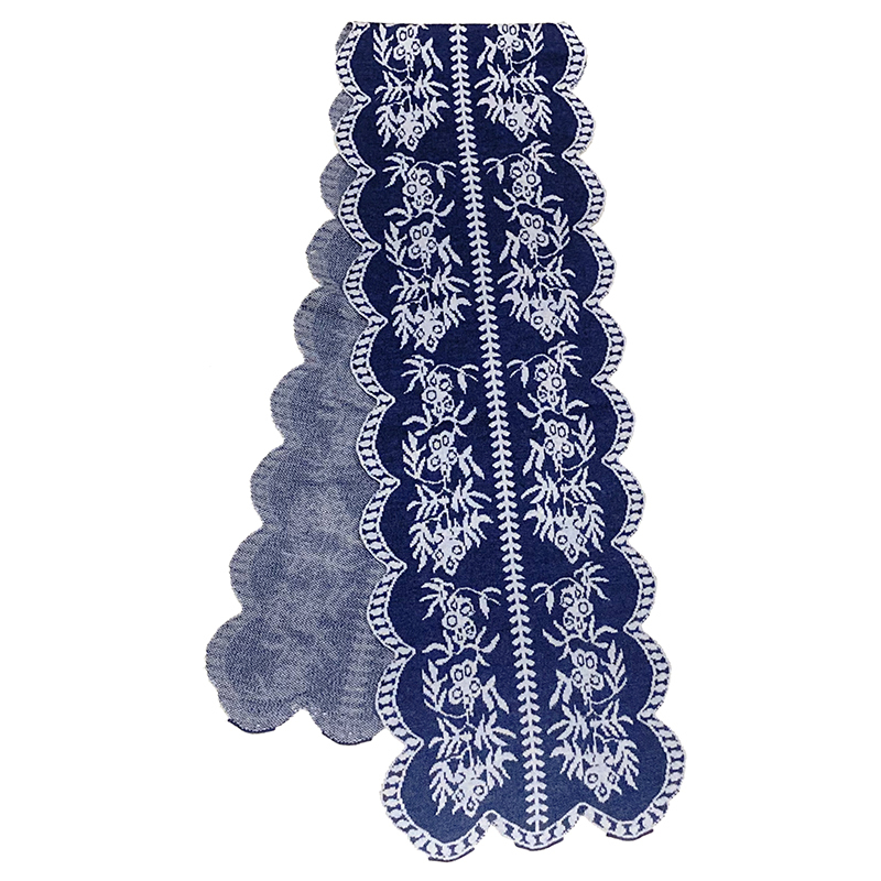 高雅針織花紋頸巾