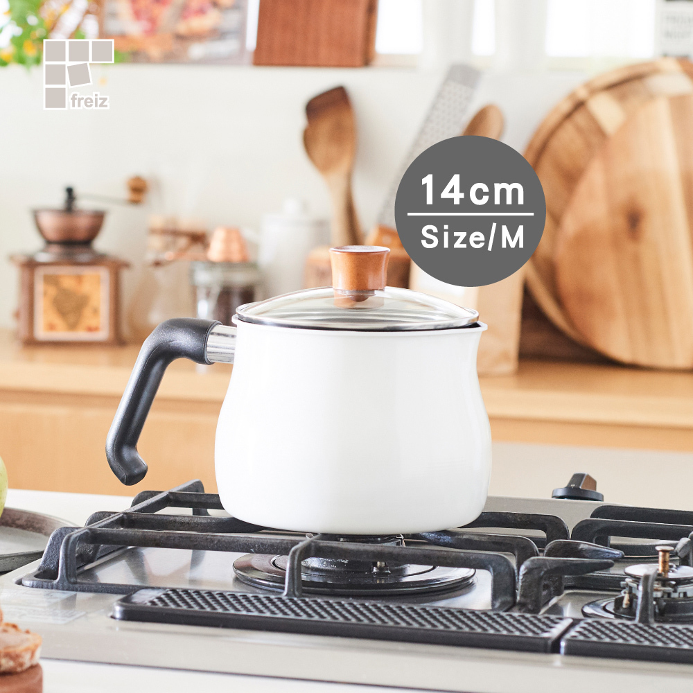 【日本和平】To May Dolce甜蜜極簡多功能調理不沾鍋14cm/RB-1255/純潔白