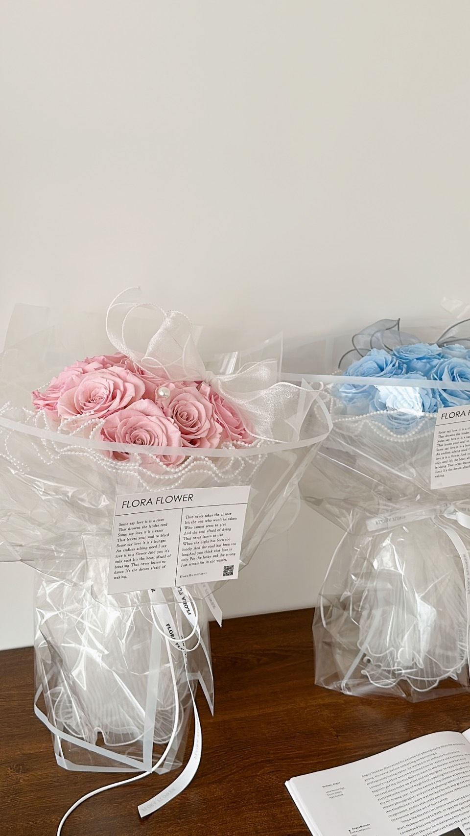 俄羅斯永生花束-奧蘿拉粉