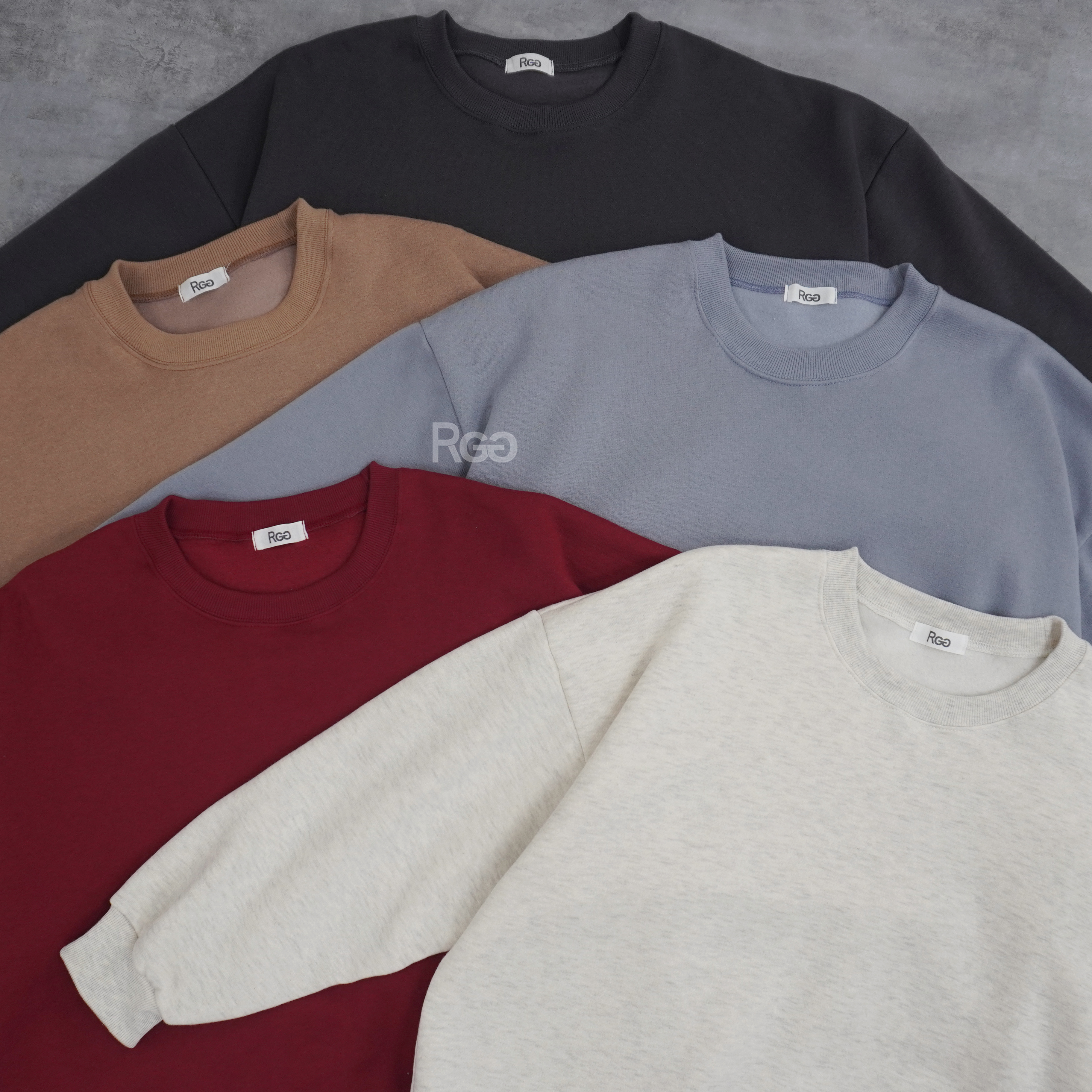 訂製款 #22227 台灣製內刷毛落肩大學T