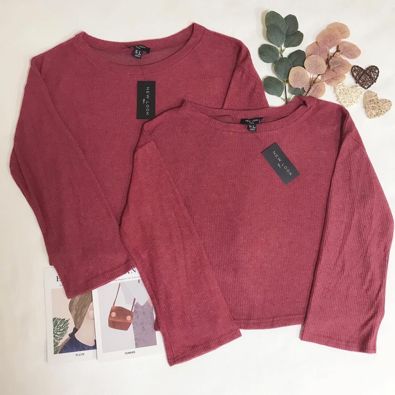 NEW LOOK TALL OFF SHOULDER RIBBED TOP