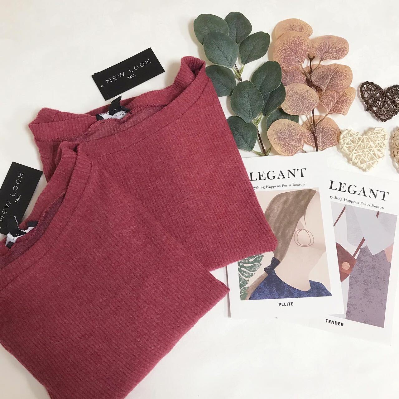 NEW LOOK TALL OFF SHOULDER RIBBED TOP