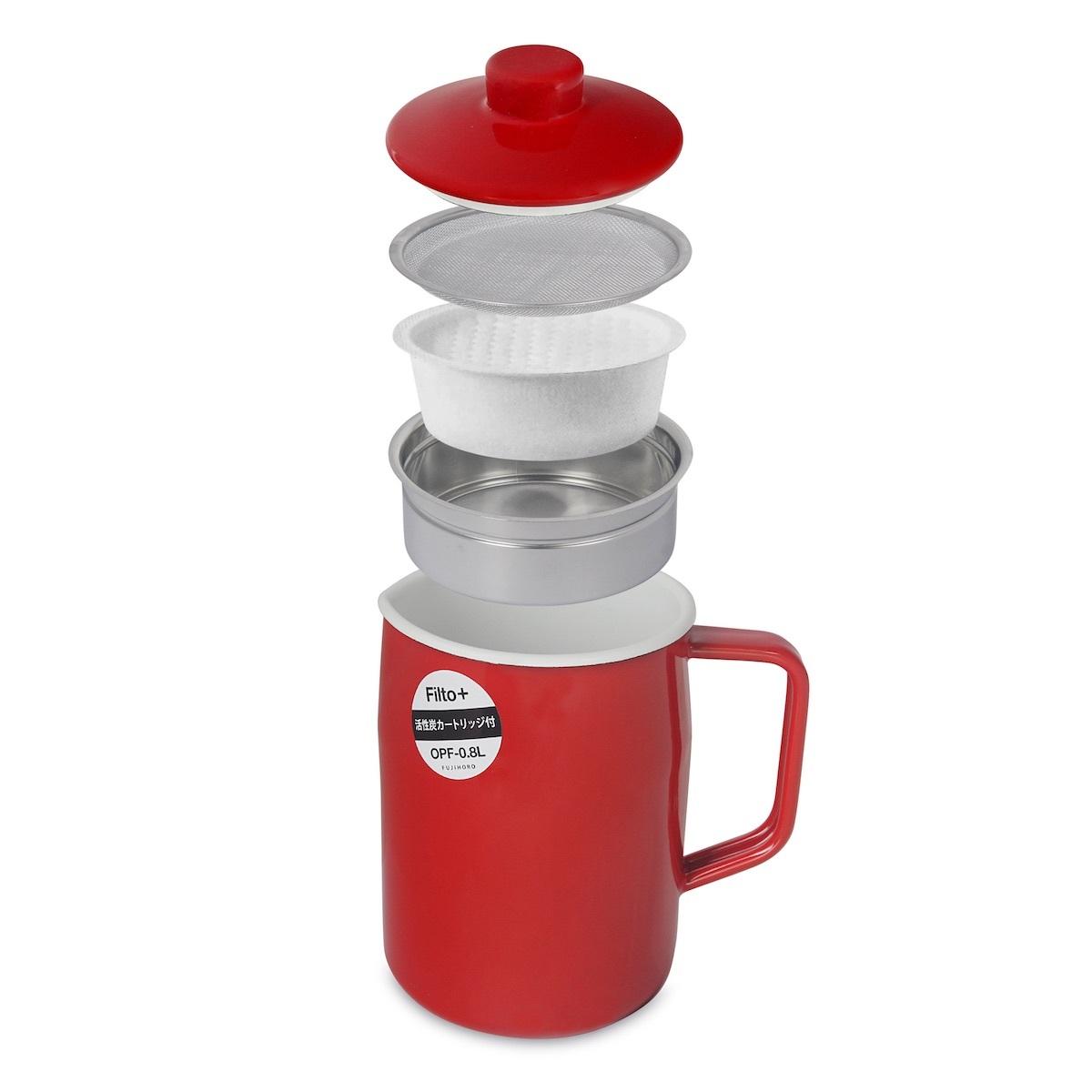 Honey Ware Filto Series 0.8L Oil Filter Pot With Activated Carbon_OPF-08L-R