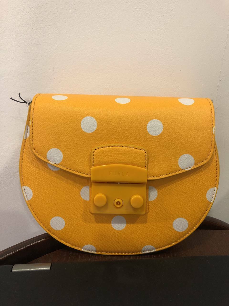 [S] FURLA BATJEP0-AX0766 METROPOLIS MINI CROSSBODY ROUND,TONI POLLINE/NERO, 8050597001135, FINAL SALE (SF162)