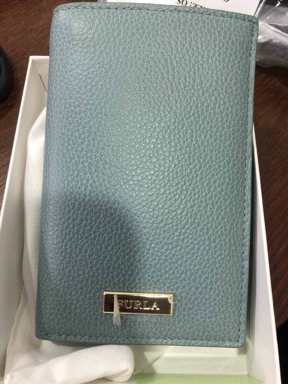 [S] FURLA PCO7RZY-VTO000 N-P RITZY PLAIN LEATHER FOLDING WALLET,AVIO h, 8050560540586 (SF168)