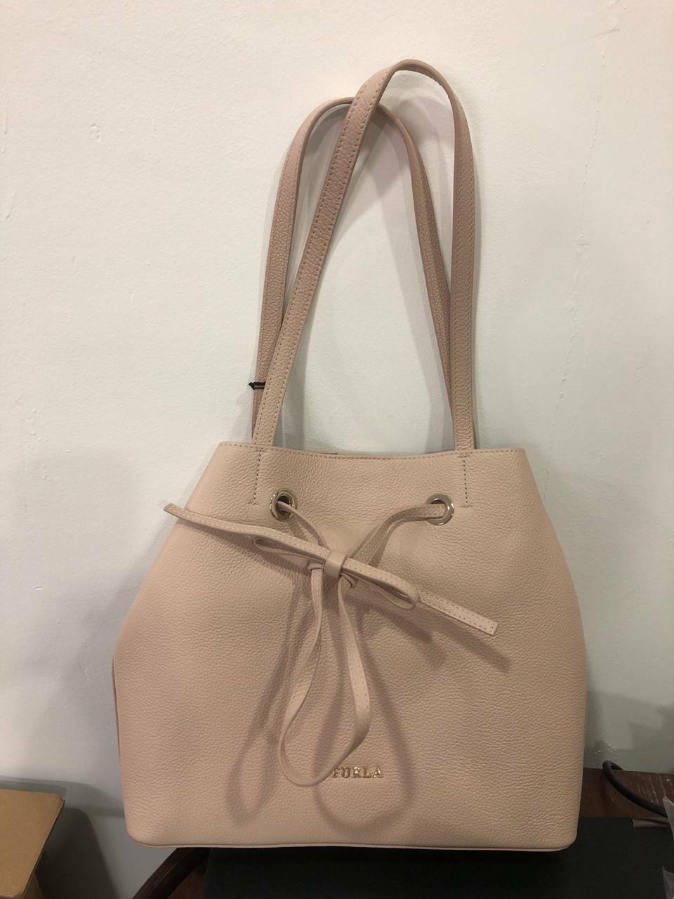 [S] FURLA BOL5CSZ-VTO000 COSTANZA M DRAWSTRING W/HANDLE,VITELLO ST. AVORIO g, 8050560539092 (SF172)