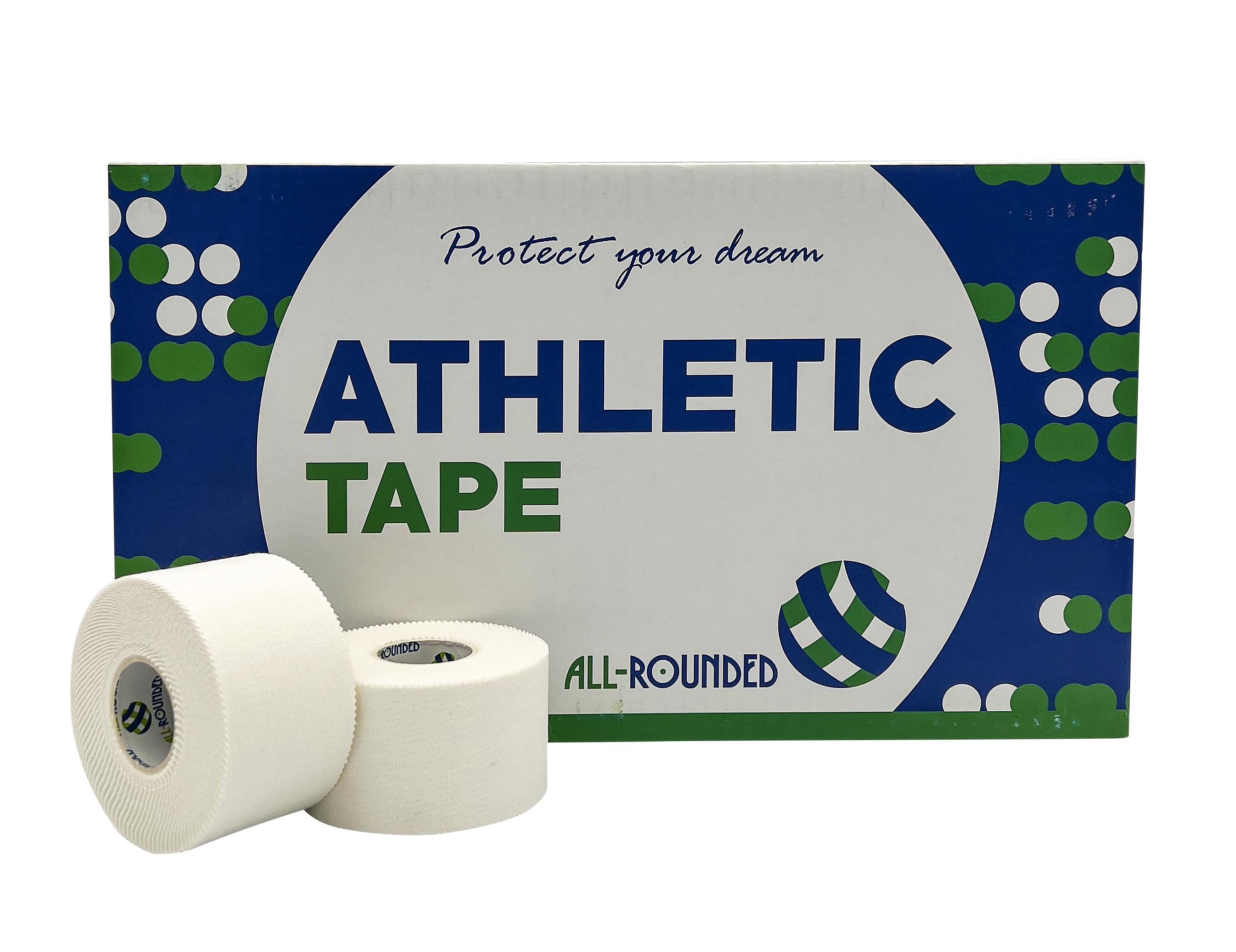 ALL-ROUNDED 專業版高透氣1.5吋運動白貼 32卷箱裝