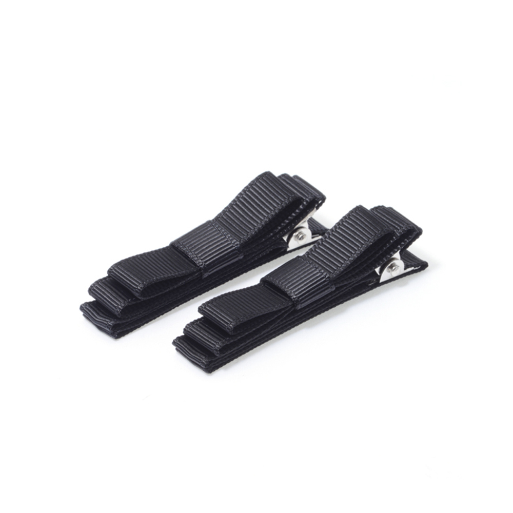 Mapepe 無痕系緞帶髮夾(黑) 2入