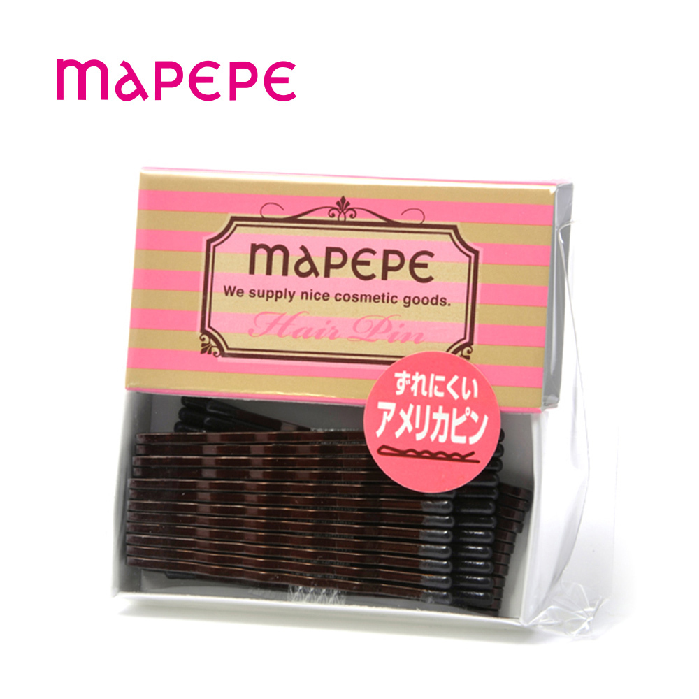 Mapepe 便利髮夾/毛波咖長-858740 日本製