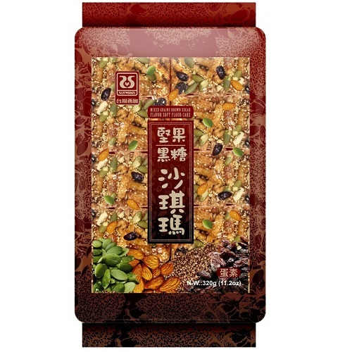 H2: 西塢 - 堅果黑糖沙琪瑪(袋裝8入) 320g