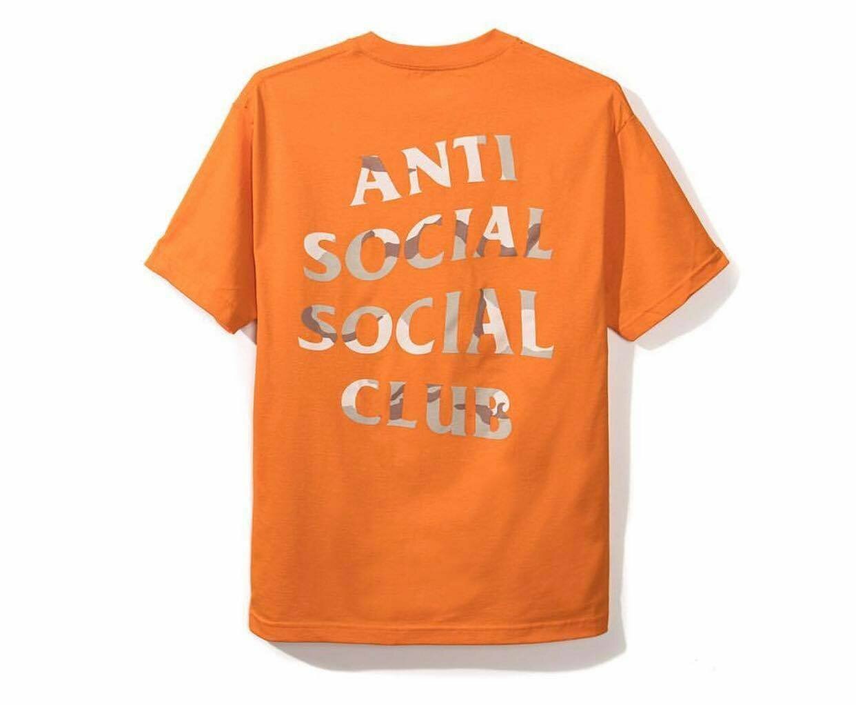 ANTI SOCIAL  CLUB ASSC STORM ORG 短T 橘色 銀字