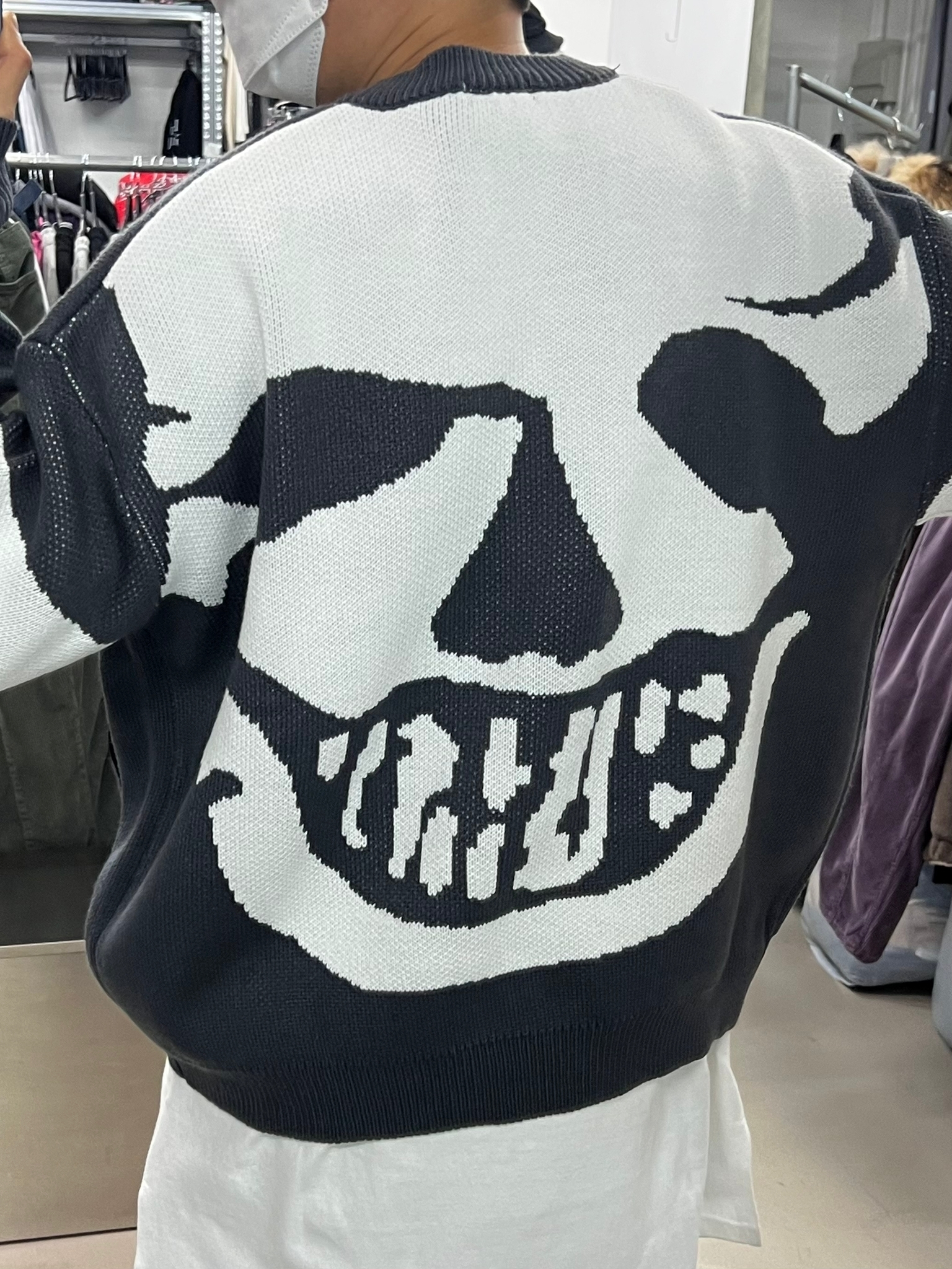 骷髏頭針織衫 T3372