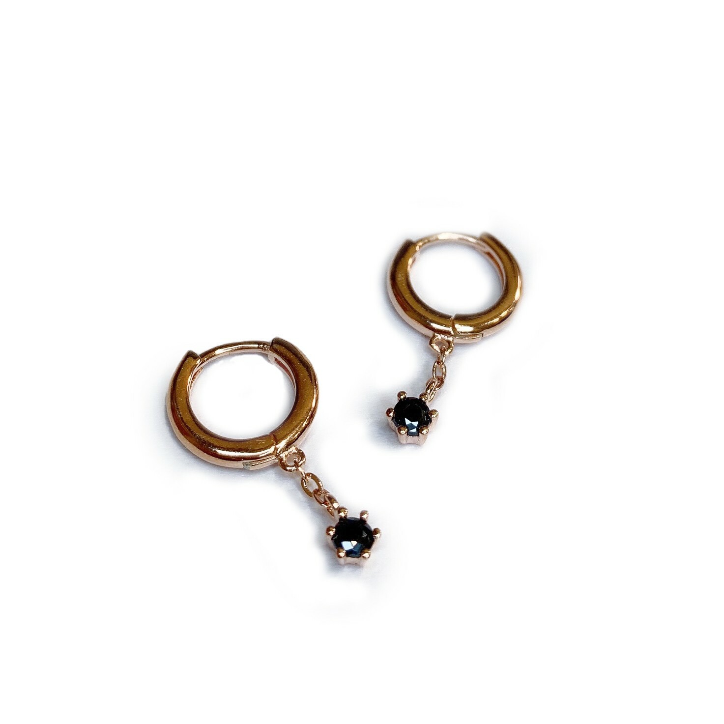 純銀易扣-垂吊六點鋯(單支價)