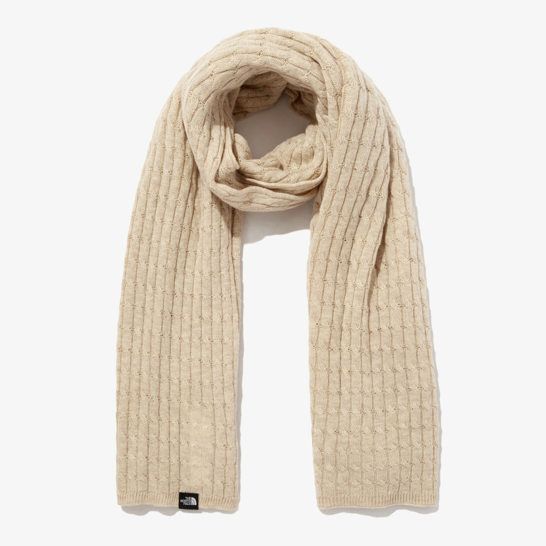 THE NORTH FACE WOOL SHAWL 羊毛 披肩 米 NA5IN60B