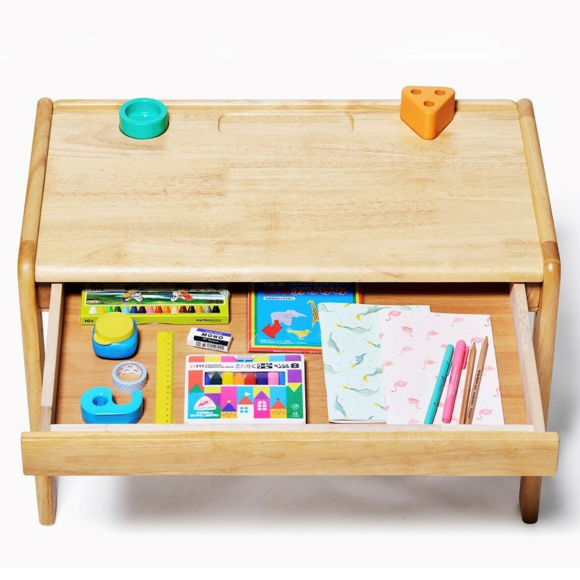 Yamatoya Buono 3 kids desk & chair - Natural
