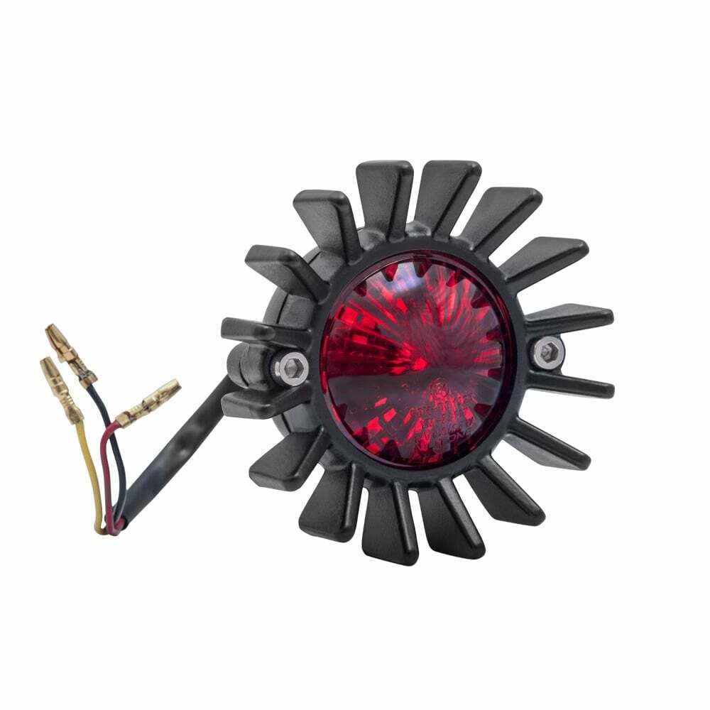 Motone LED 尾燈 鰭片 - 亮黑