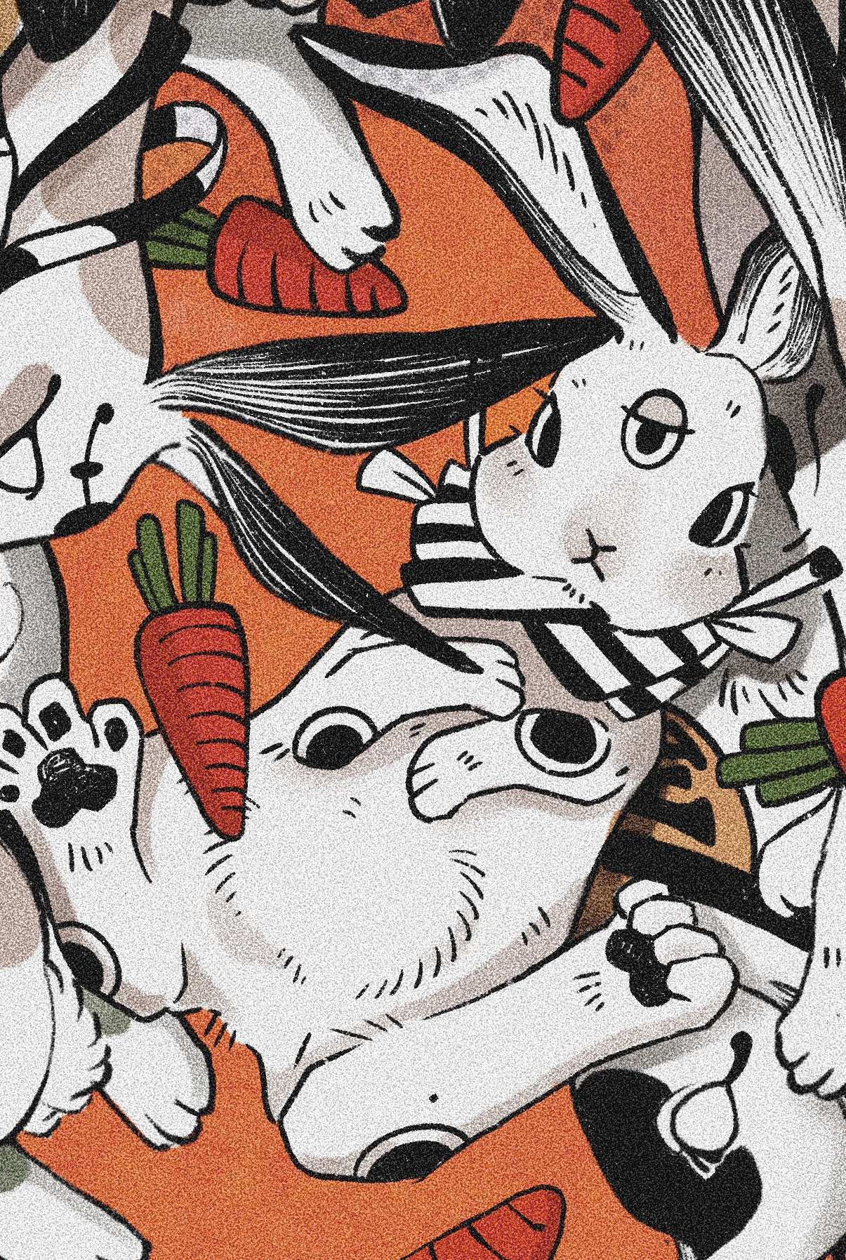 Orangebeard 2023 ‹ I Love You 兔 ›  局部明信片 ╭ 三眼兔兔 ╮