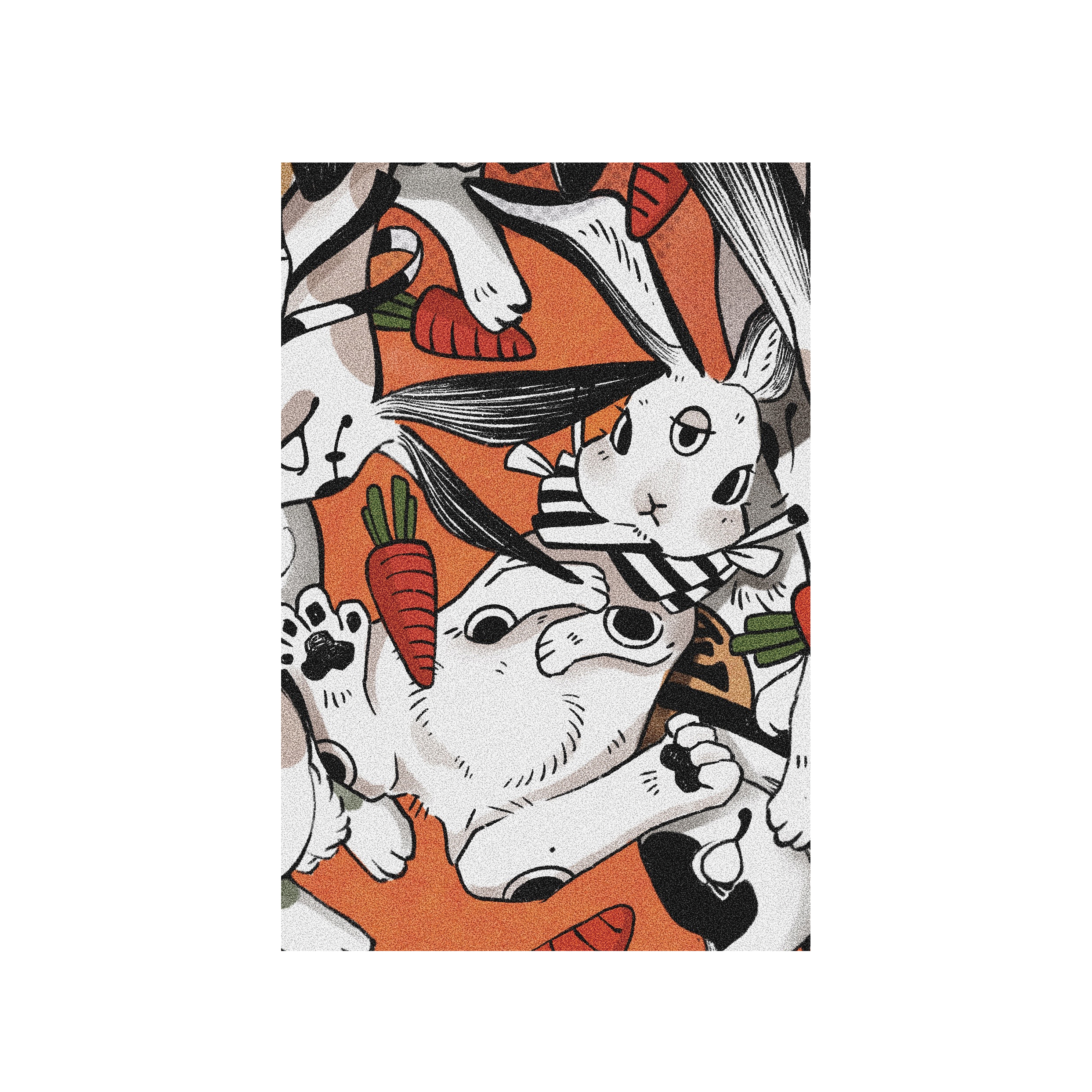 Orangebeard 2023 ‹ I Love You 兔 ›  局部明信片 ╭ 三眼兔兔 ╮