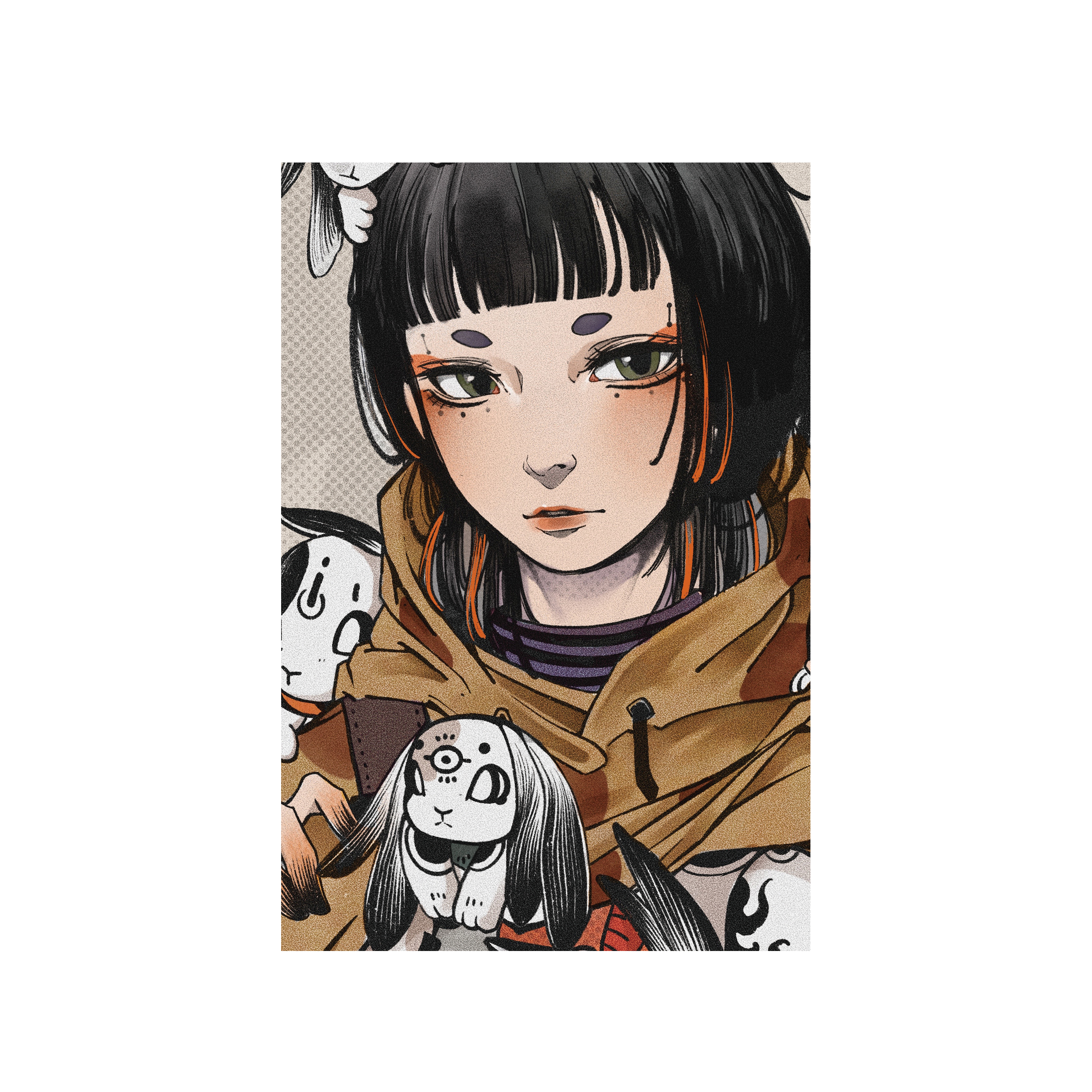 Orangebeard 2023 ‹ I Love You 兔 › 局部明信片 ╭ 兔寶 ╮