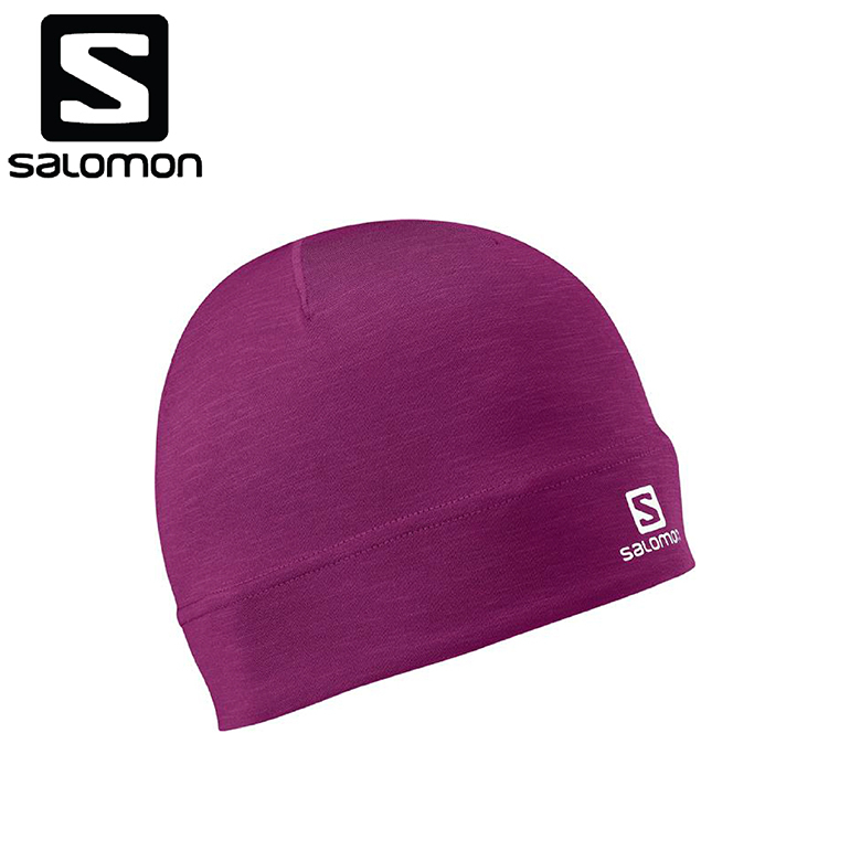 Salomon 法國 Active Beanie 保暖帽 紫紅 舒適/貼合/保暖 41SL353121