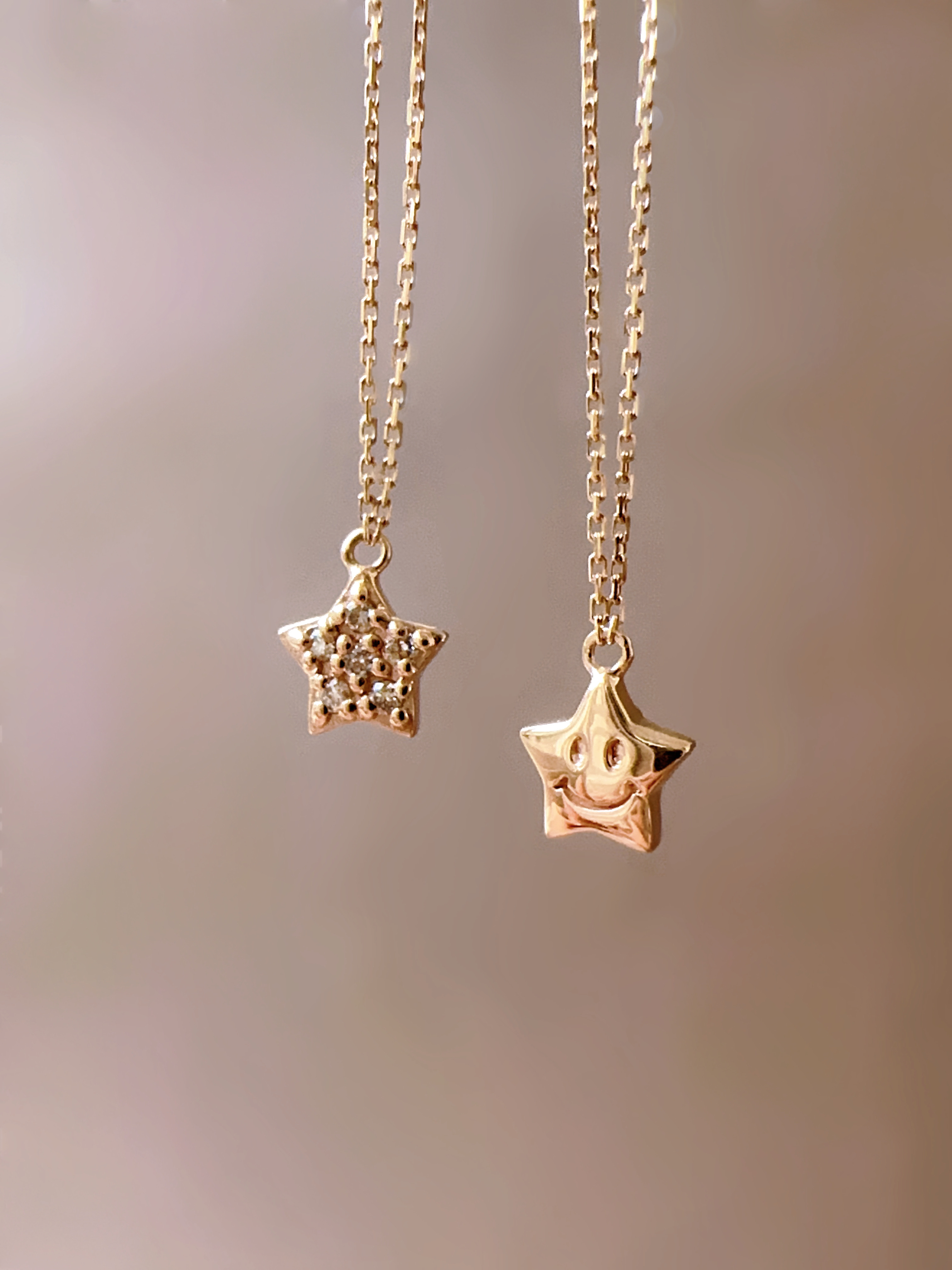 笑臉星星雙面項鍊