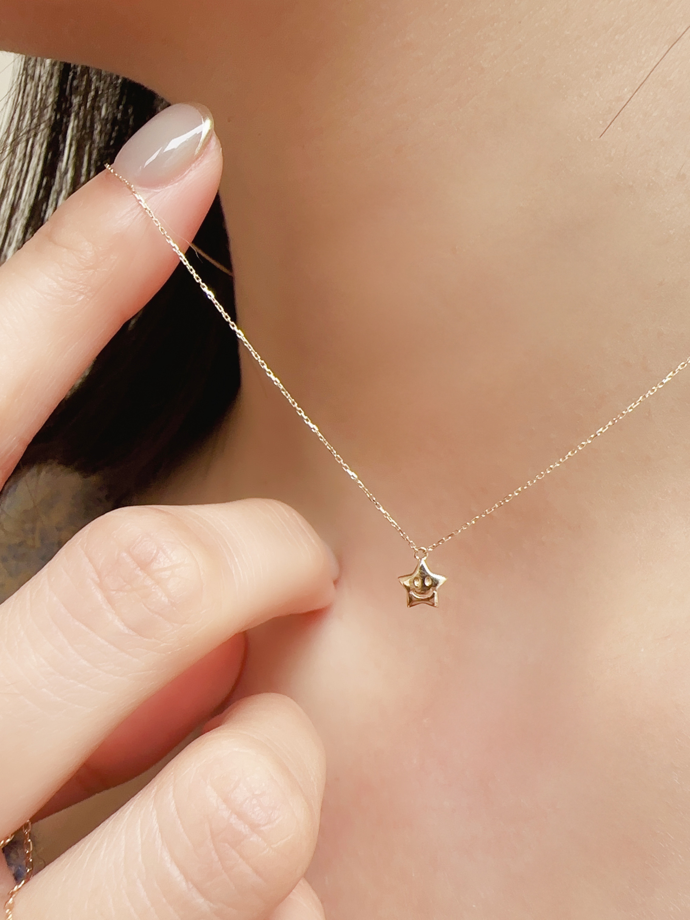 笑臉星星雙面項鍊