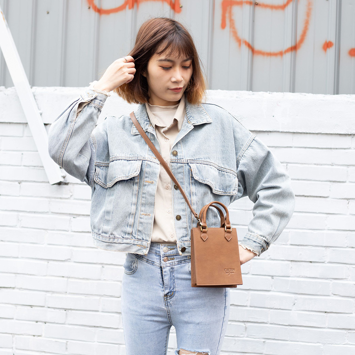 真皮迷你手提斜背風琴包-ht(234027ht)