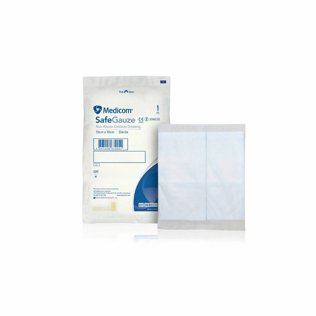 Medicom 麥迪康 - Safegauze 特強吸滲消毒無紡布 (10 x 10cm) | (1包30片)