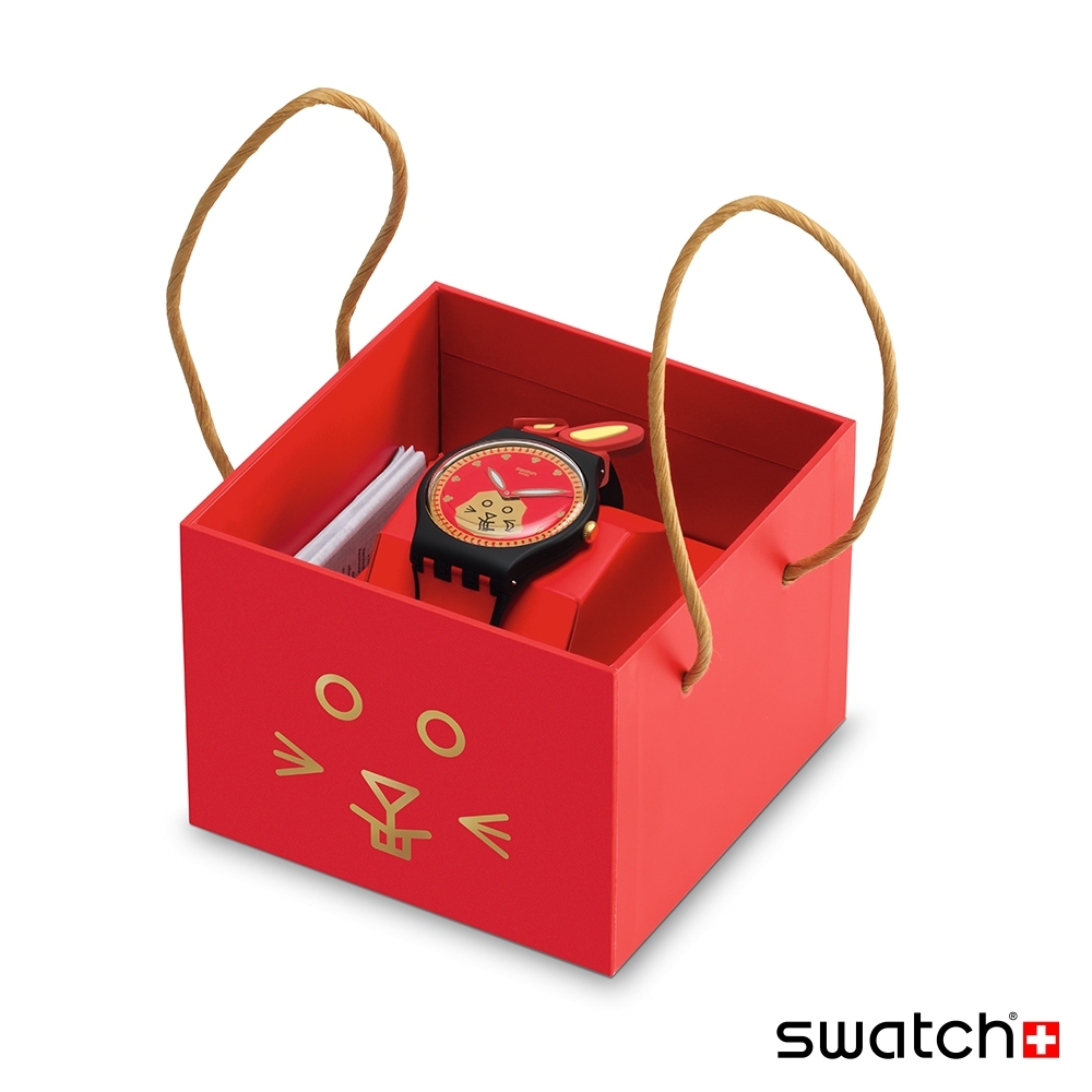【Swatch】NEW GENT-兔年限定款 SO32Z107 41mm  現代鐘錶