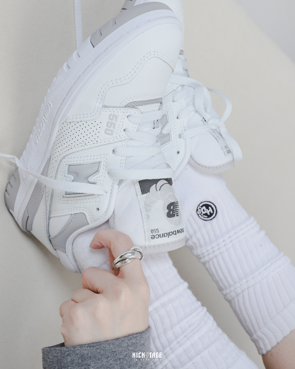 <特價，不退換> NEW BALANCE 550 Grey Off White 雪霜奶灰 白灰 復古休閒鞋【BBW550BB】NB550