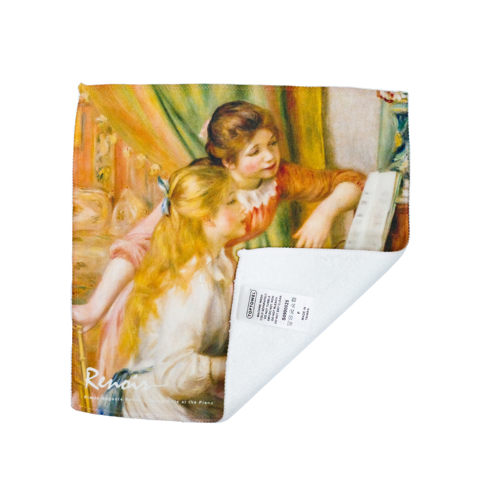 藝術小方巾｜雷諾瓦《彈鋼琴的少女》