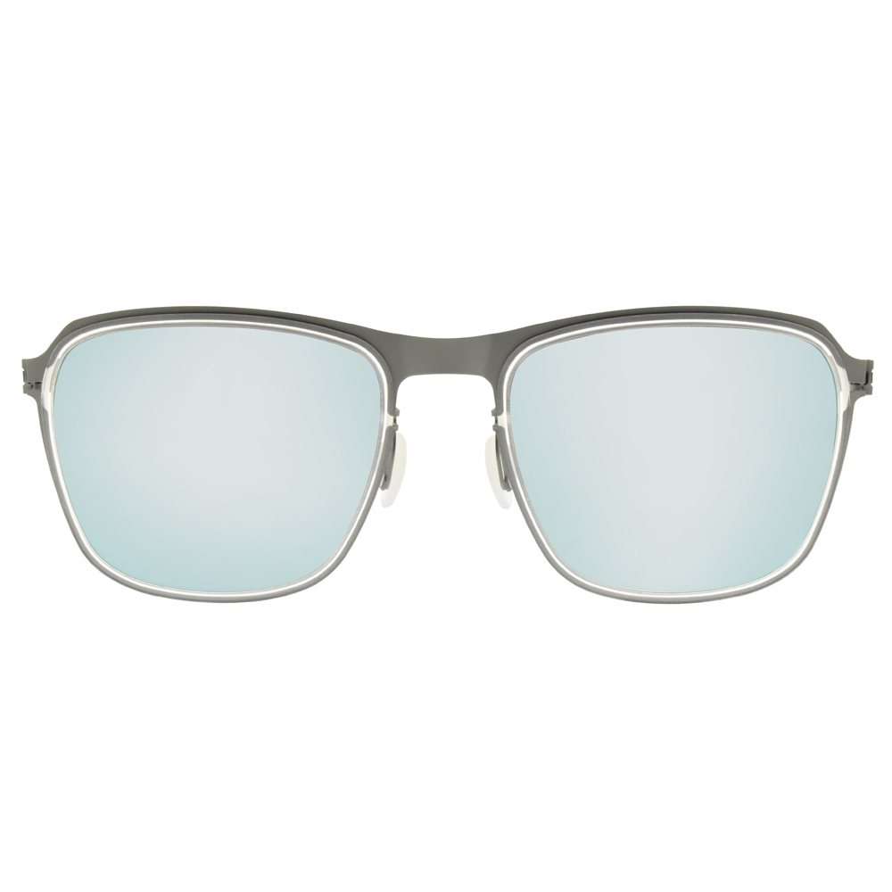 【VYCOZ】AKI GRY-C 百搭薄鋼方框太陽眼鏡(水銀灰鏡片)