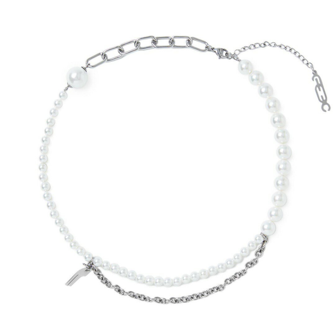 Fe3c F Logo 新款珍珠鎖鏈項鍊