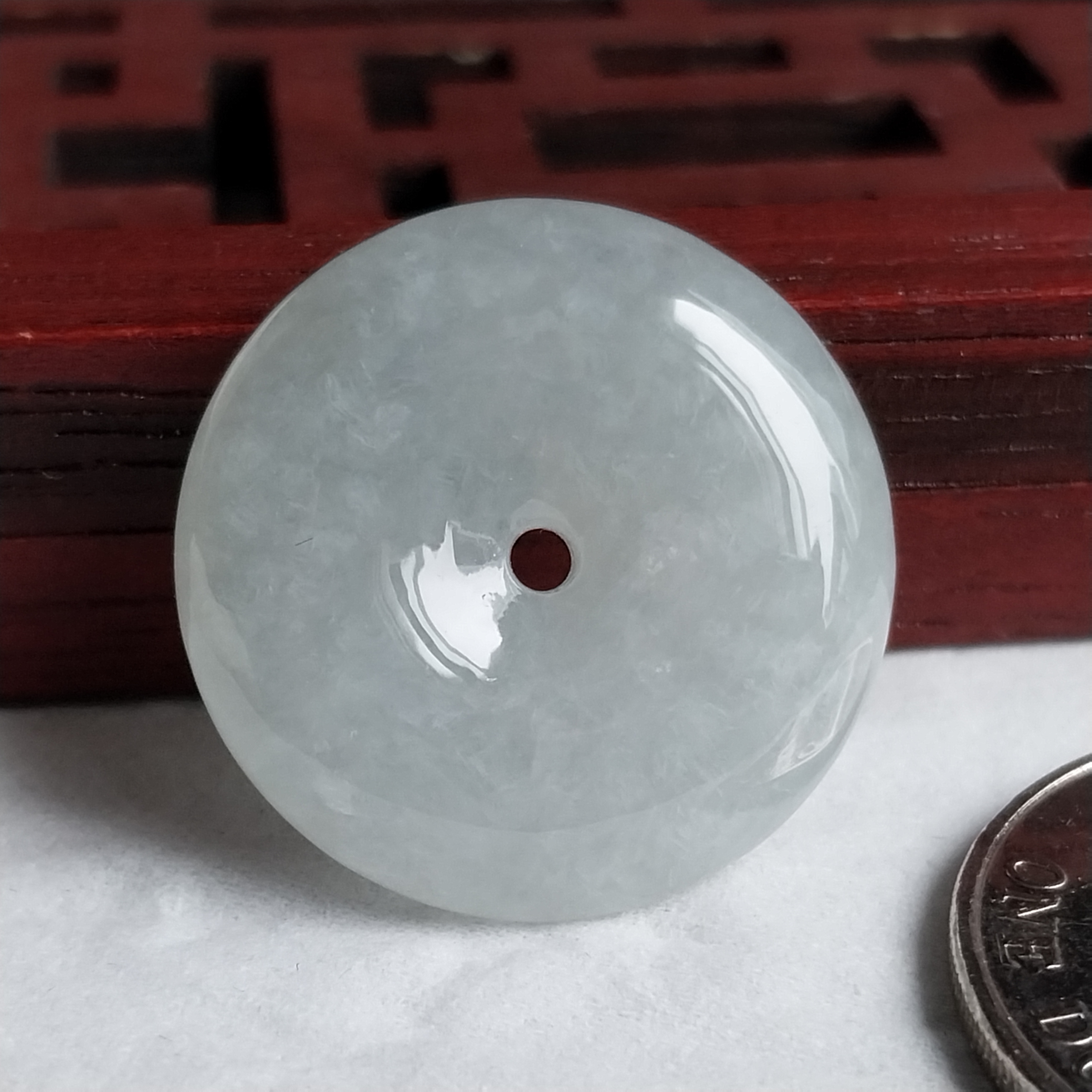 J2126 冰白平安扣 (23.4mm直徑)