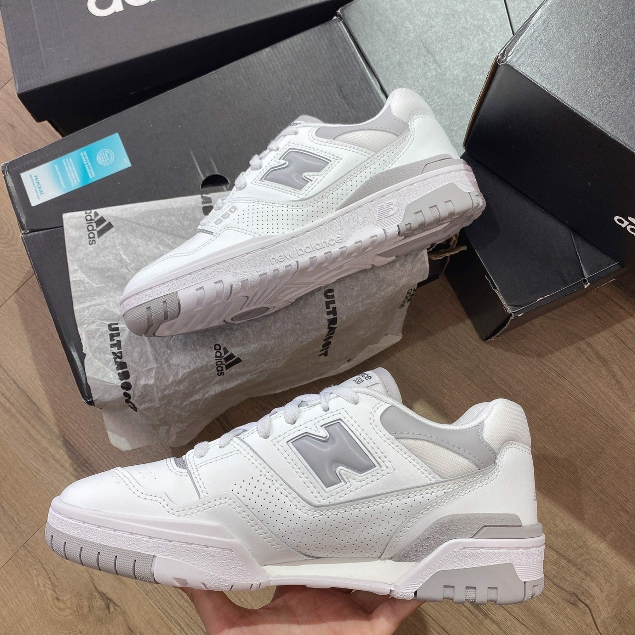 【APAIR】現貨 New Balance 550 "White Rain Cloud" 雪白灰 BBW550BB