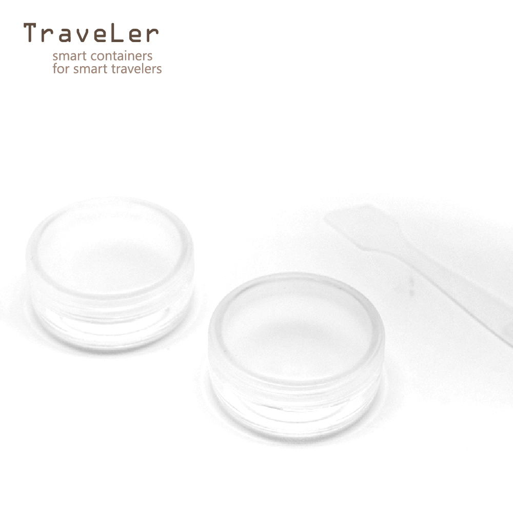 Traveler 多功能面霜盒15g/2入+刮棒