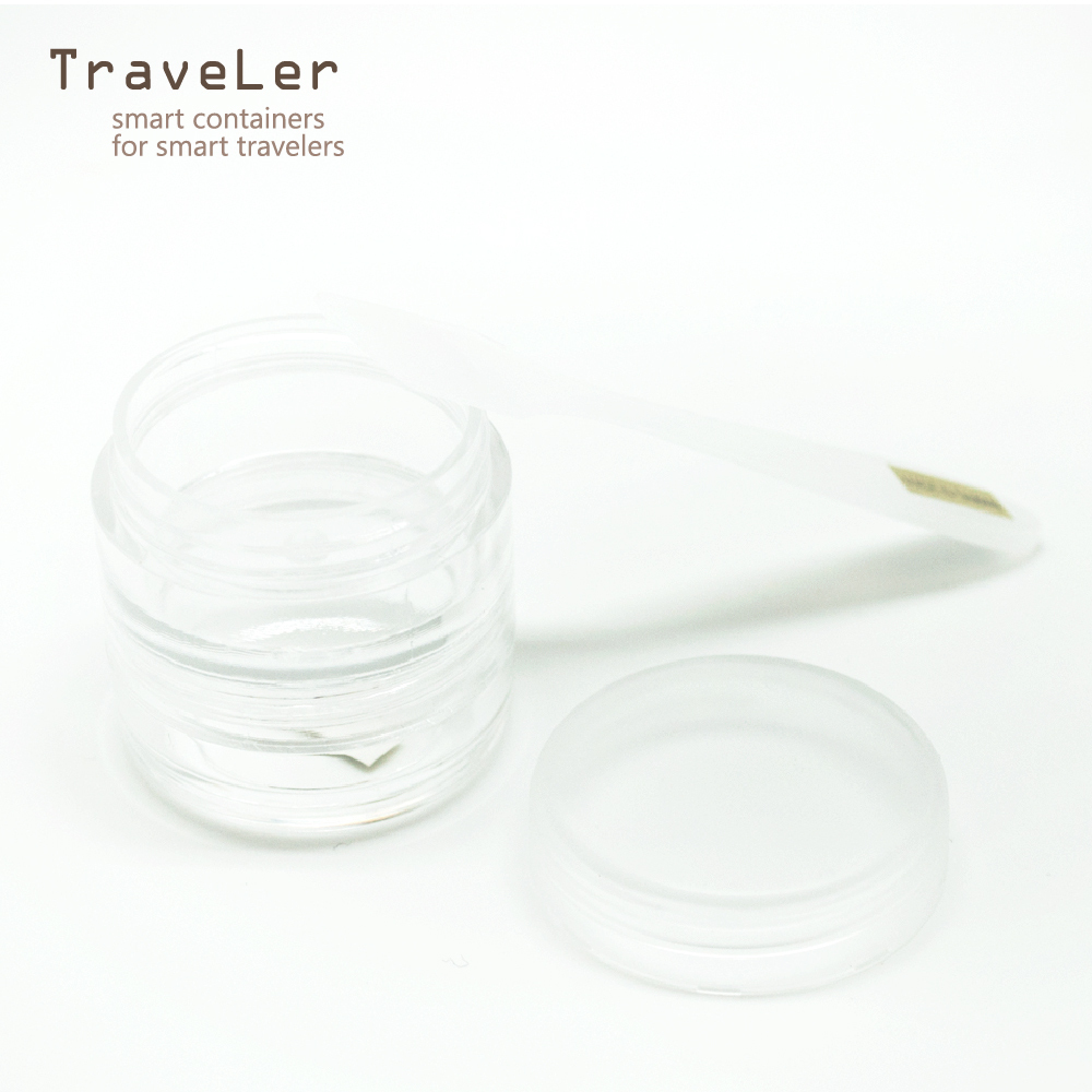 Traveler 雙層面霜盒10g/1入+刮棒
